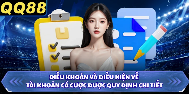 Điều khoản và điều kiện về tài khoản cá cược được quy định chi tiết