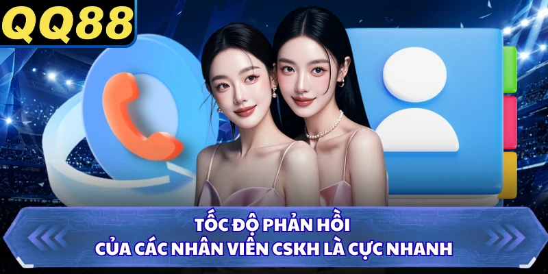 Tốc độ phản hồi của các nhân viên CSKH là cực nhanh
